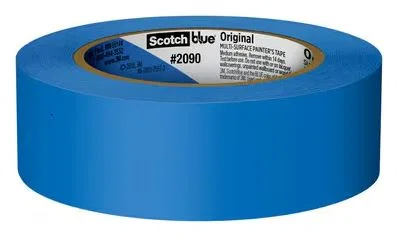 09221 – 3M Masking Tape, Used For Masking Painting/ Paint Preparation 1.41 Inch Width x 60 Yard Length Blue Pack Of 4